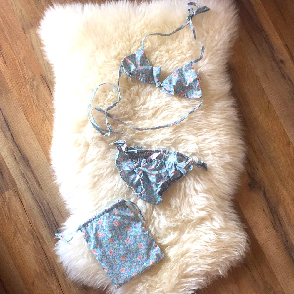 Bonpoint floral bikini NWT